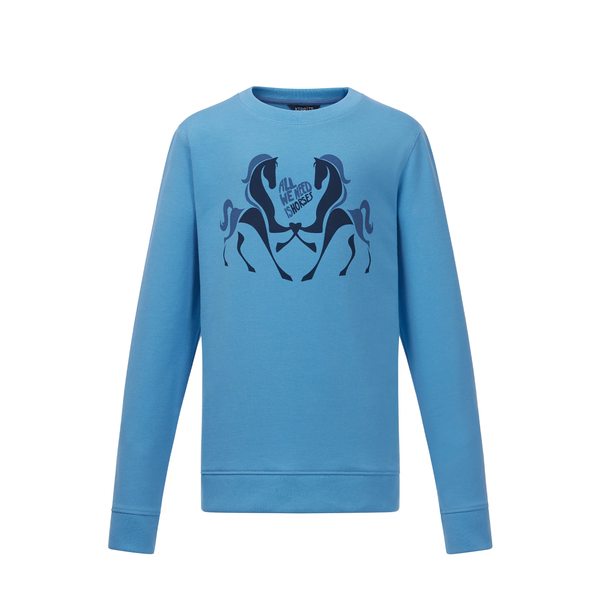 Kids All We Need Is Horses Sweatshirt