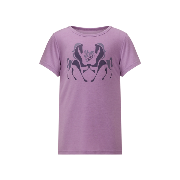 Kids All We Need Is Horses Tee