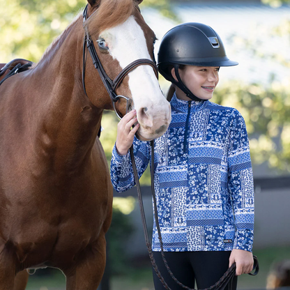 Kids Breeze Ice Fil Long Sleeve Riding Shirt