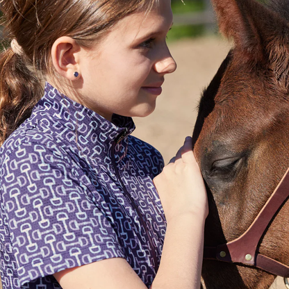 Kids Breeze Ice Fil Short Sleeve Riding Shirt