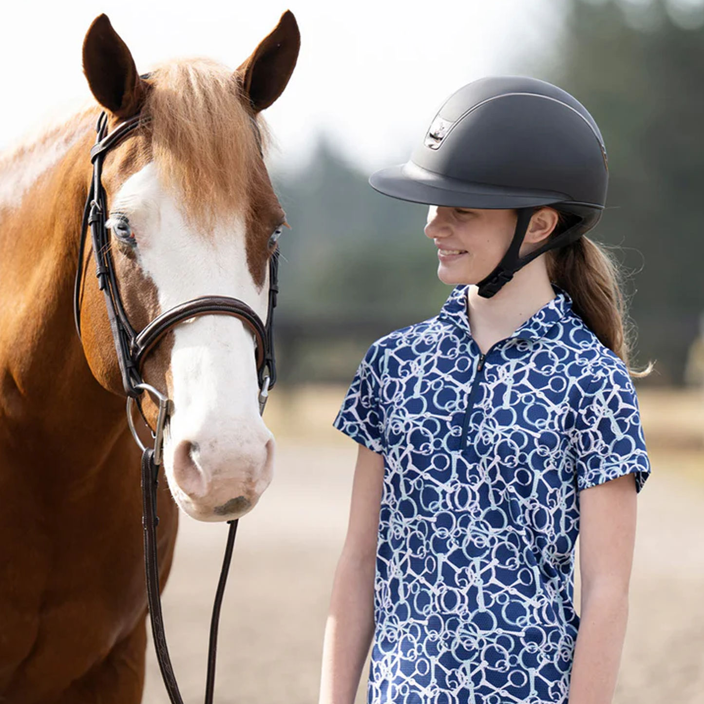 Kids Breeze Ice Fil Short Sleeve Riding Shirt