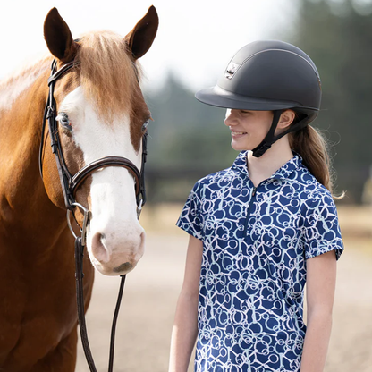 Kids Breeze Ice Fil Short Sleeve Riding Shirt