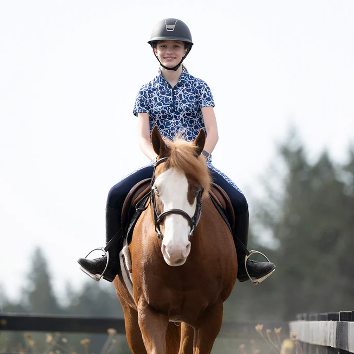 Kids Breeze Ice Fil Short Sleeve Riding Shirt