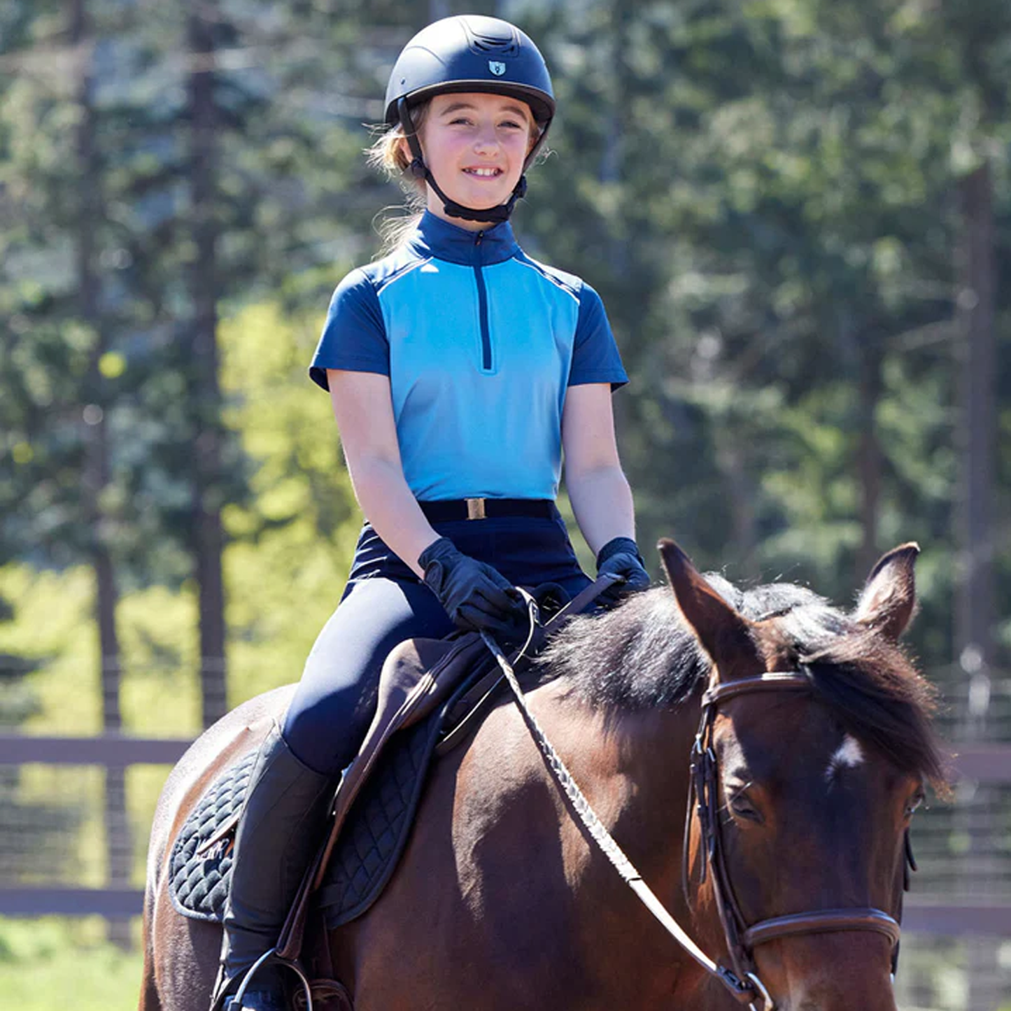 Kids Charisma Coolcore Short Sleeve Riding Shirt