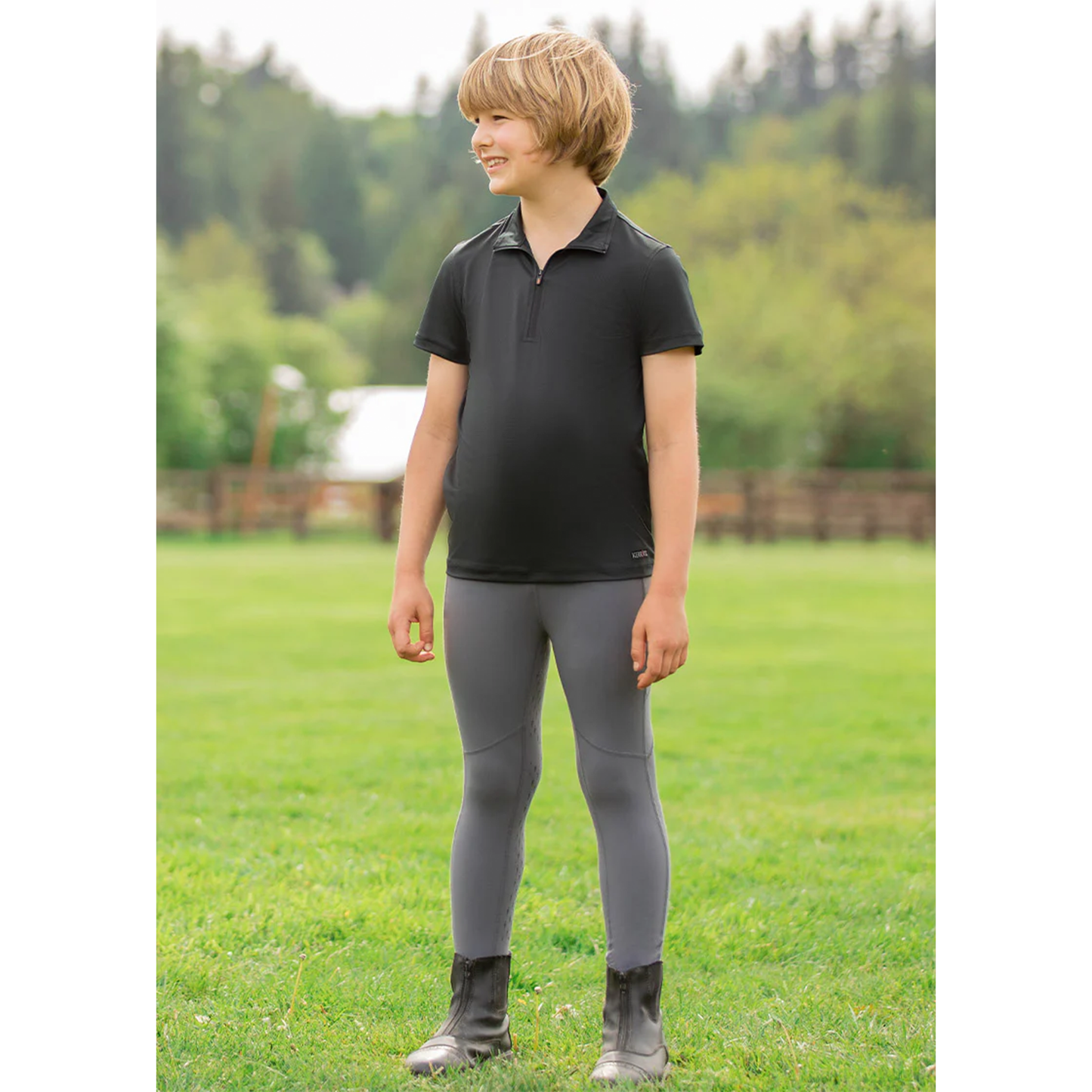Kids Ice Fil Lite Short Sleeve Riding Shirt