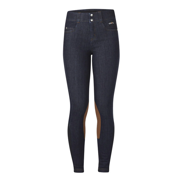 Kids Stretch Denim Knee Patch Riding Breech