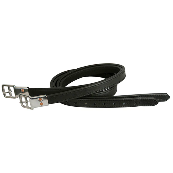 Marcel Toulouse 1" Black Double Leather Stirrup Leathers