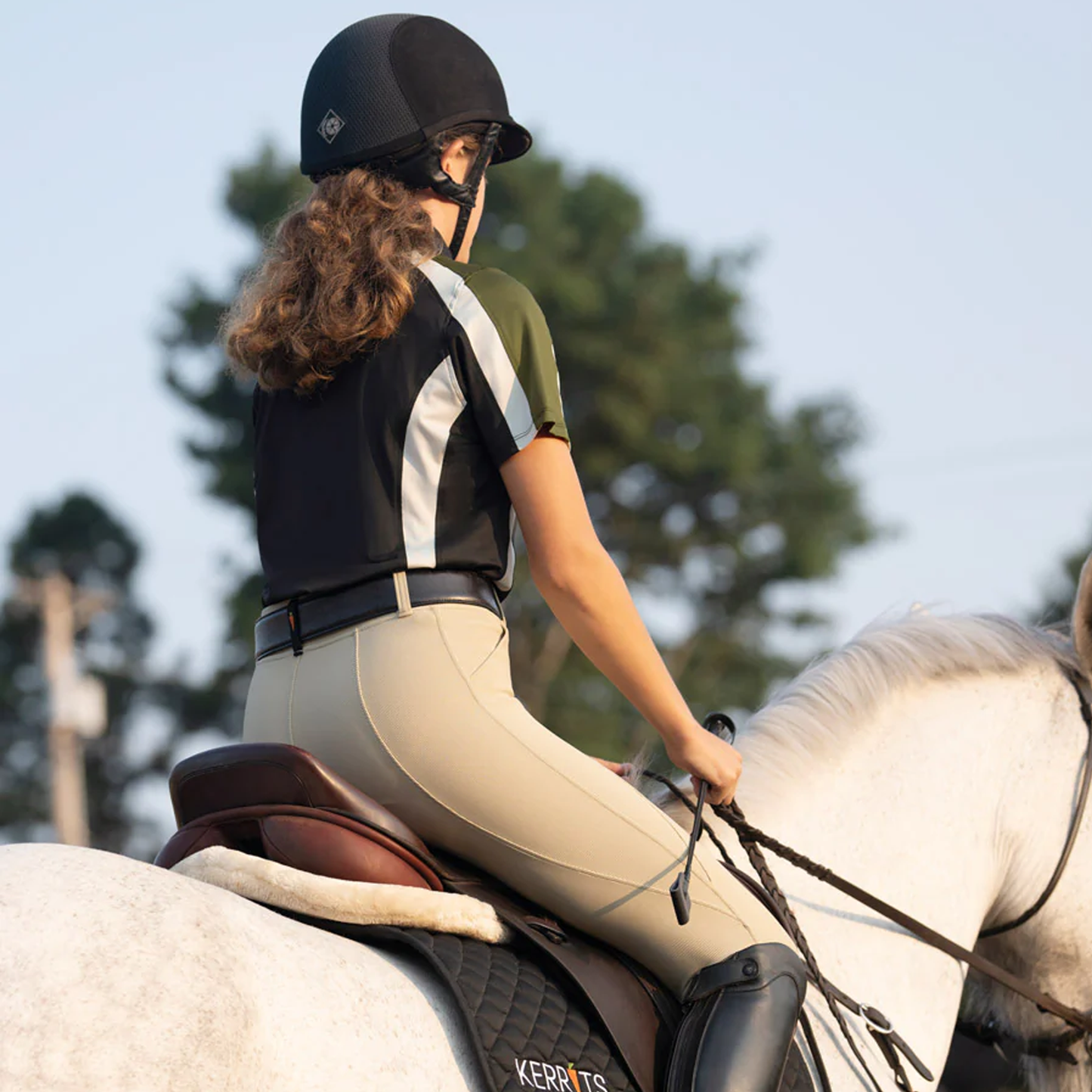 Microcord Knee Patch Pocket Riding Tight