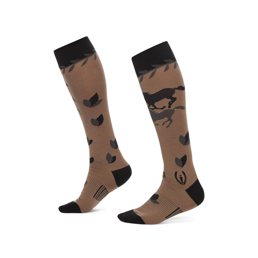 On the Double Knee-Hi Riding Socks