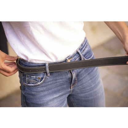 Signature Perforated Leather Belt