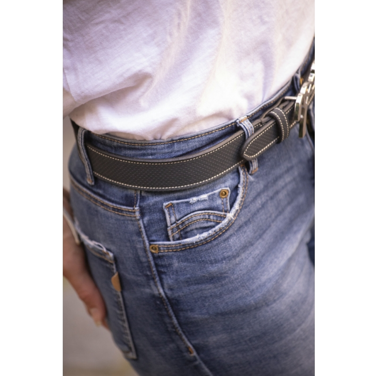 Signature Perforated Leather Belt