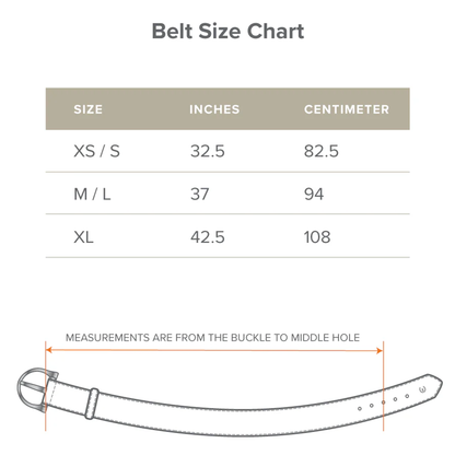 Simple D Equestrian Leather Belt