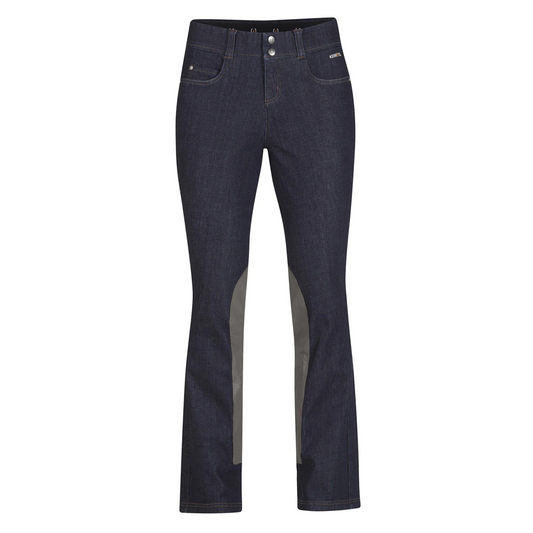 Stretch Denim Extended Knee Patch Bootcut Breech